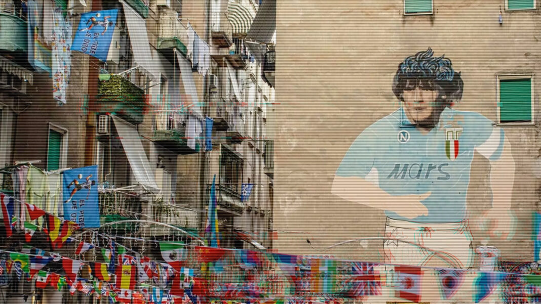 Napoli. Omaggio a Maradona - Sestante.tv (immagine dal web)