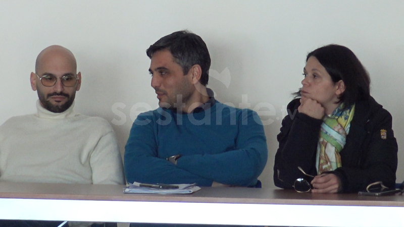 Il gruppo consiliare Orizzonte Comune, composto da Davide Nitto, Luna Ferraioli e Gaetano Stanzione _ sestante.tv