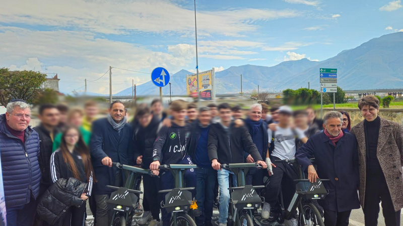 Bike sharing elettrico a Pompei e Scafati. Al via il servizio _sestante.tv