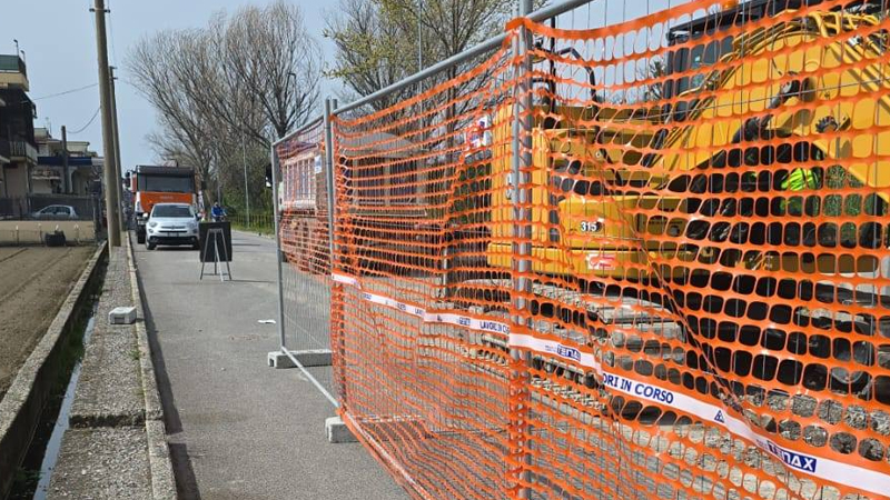 Scafati. Lavori in corso per il ripristino di Via Bonifica
