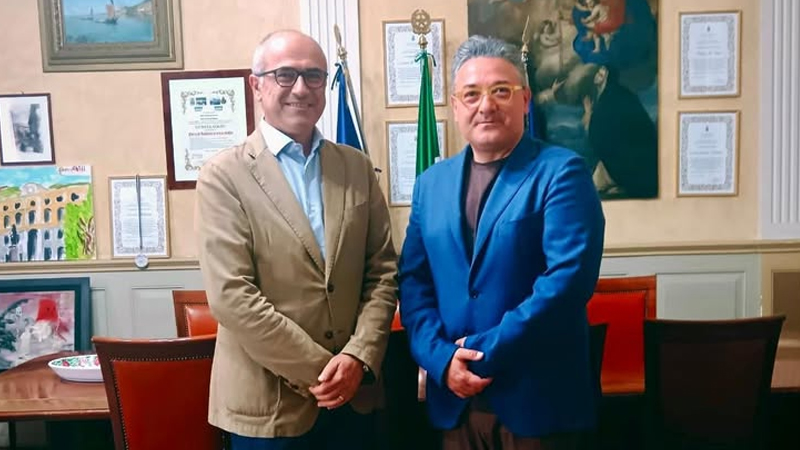 Sarno, il commissario capo Pio D’Amico accolto da Squillante