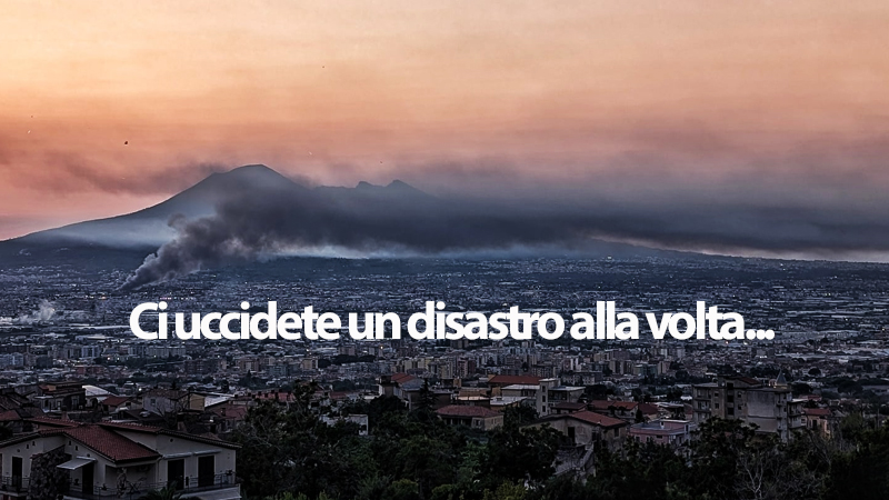Ci uccidete un disastro alla volta... foto Susy Pepe