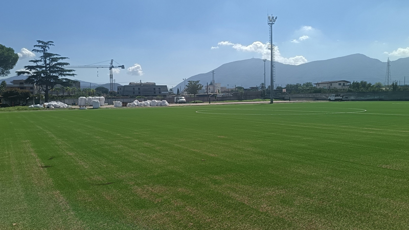 Campo sportivo a San Valentino Torio lavori verso la conclusione