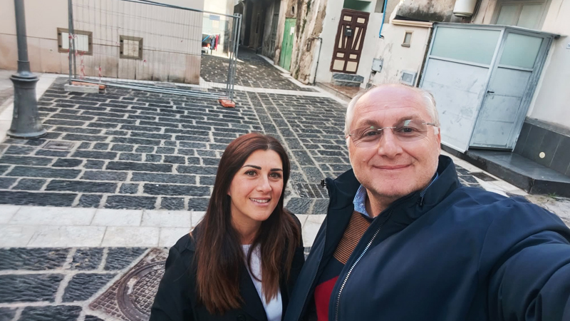 San Valentino Torio. Nel centro storico le nuove pavimentazioni - sestante.tv