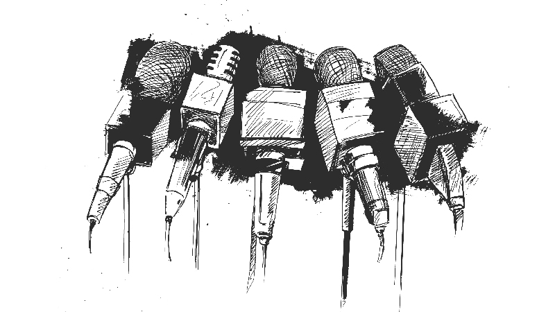 Giornalismo. Line art - freepik