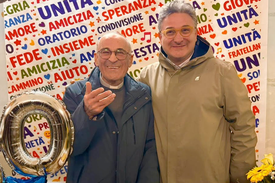 Don Antonio Calabrese e Francesco Squillante - sestante.tv