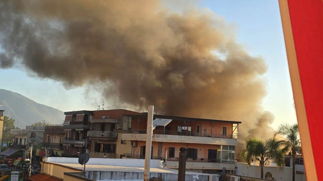 San Valentino Torio, domato l’incendio a Casatori - sestante.tv